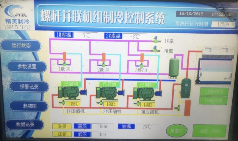 螺桿并聯機組PIC控制系統